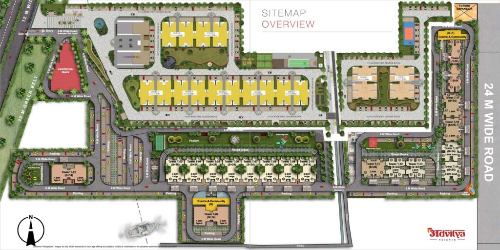 Advitya homes and heights overview sitemap
